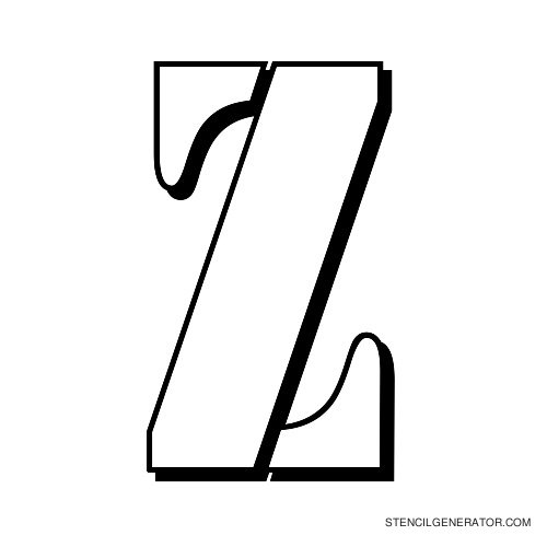 Australian Flying Corps Alphabet Stencil Z