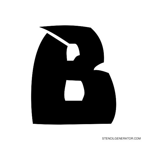 Odishi Alphabet Stencil B