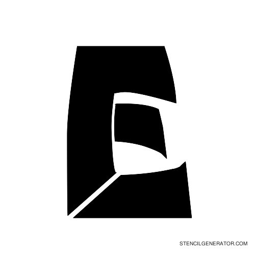 Odishi Alphabet Stencil E
