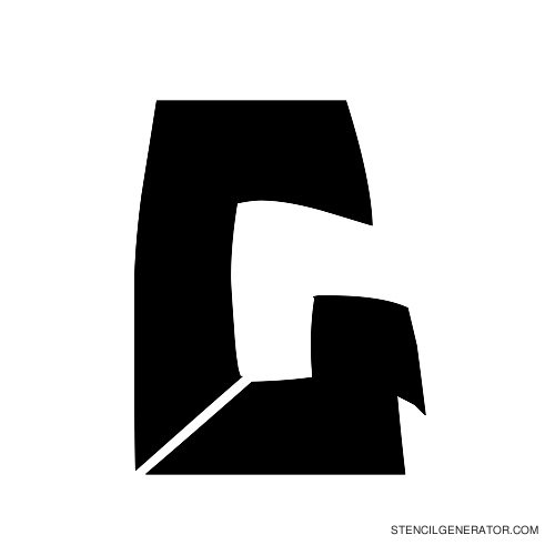 Odishi Alphabet Stencil G