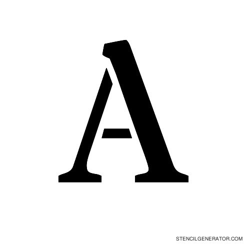 Stardos Alphabet Stencil A