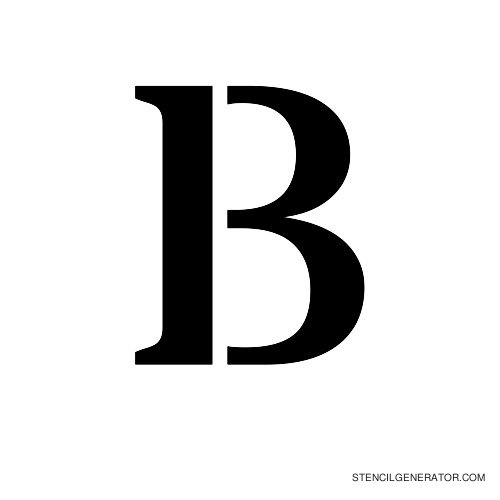 Stardos Alphabet Stencil B
