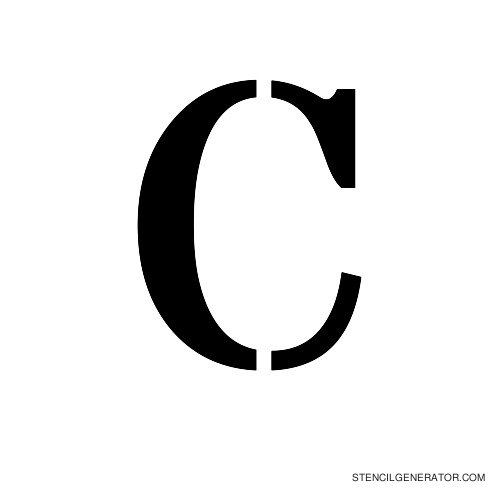 Stardos Alphabet Stencil C