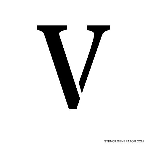 Stardos Alphabet Stencil V