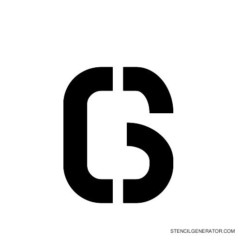 Sylar Alphabet Stencil G
