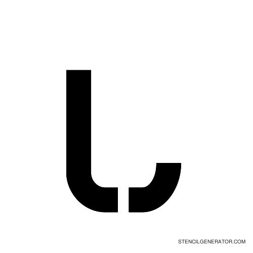 Sylar Alphabet Stencil L