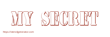 MY SECRET
